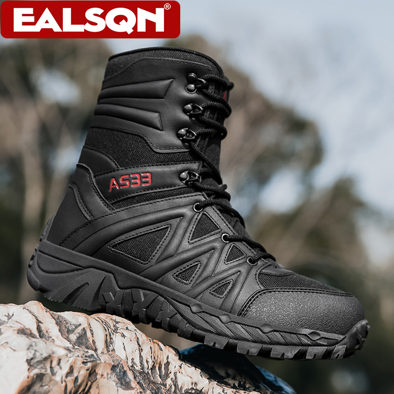 Outdoor Hunting Boots For Men - Men's High-Top Outdoor Boots Non-slip Climbing