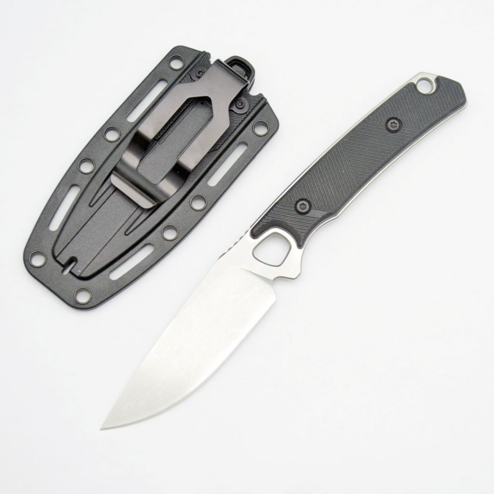 Knife Hunting Fixed Blade - 2048 EDC Straight Knife Black Nylon