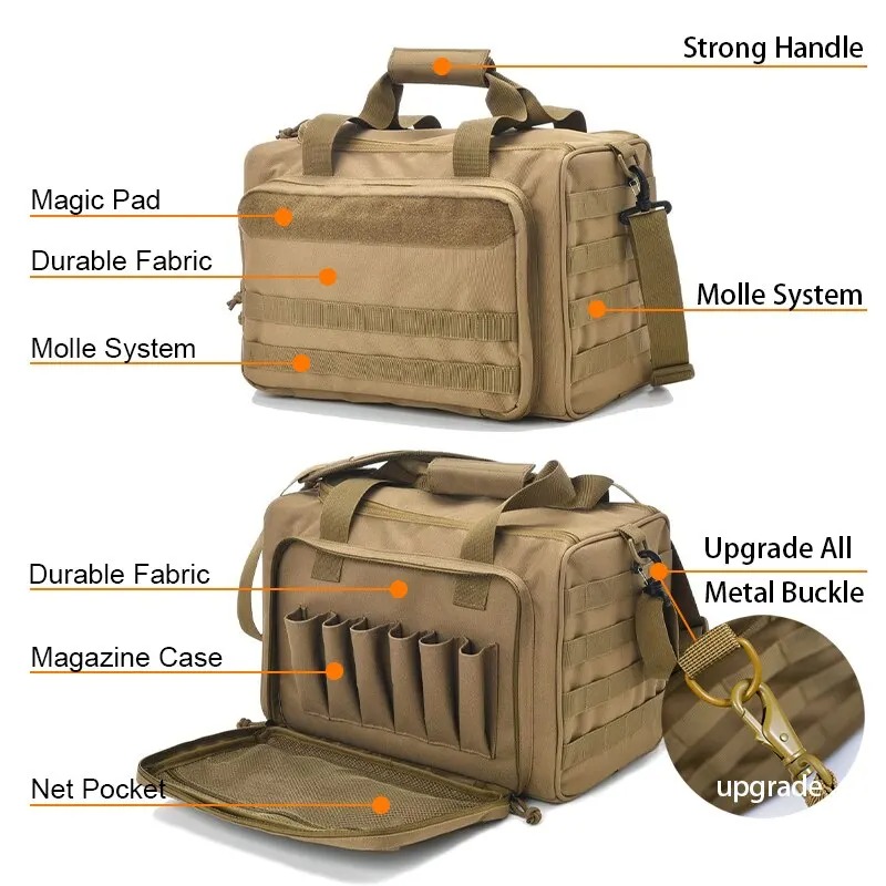 Hunting And Outdoor Supplies - Gun Range Storage Bag with MOLLE