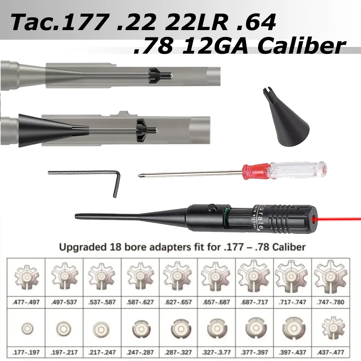 Tactical Green Red Laser Bore  - Laser Boresighter Kit review and price