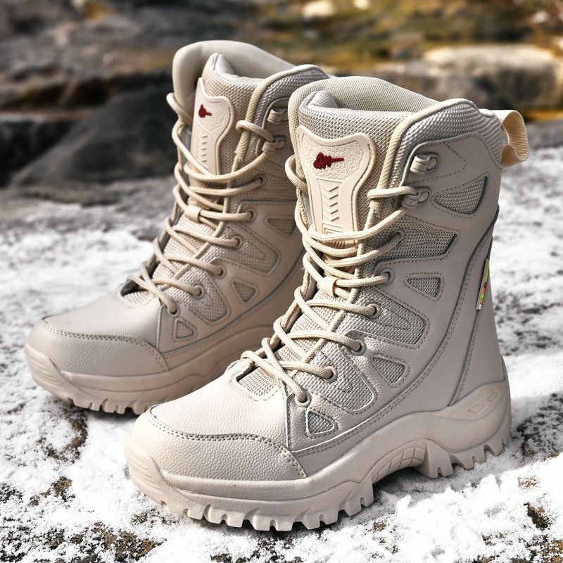Plushed Winter Outdoor Hiking  - Outdoor Hunting Boots For Men review and price