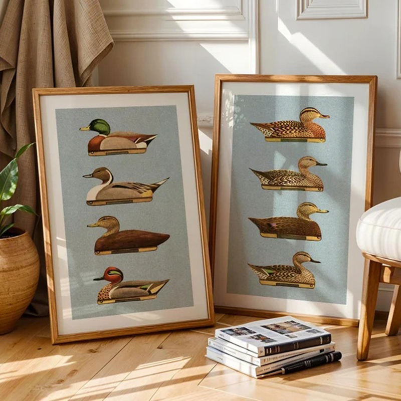 Retro Duck Prints Outdoors Art - Outdoor Hunting Paintings review and price