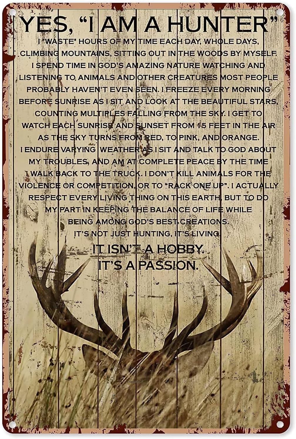 Deer Hunting Aluminum Metal Ti - Outdoor Hunting Paintings review and price